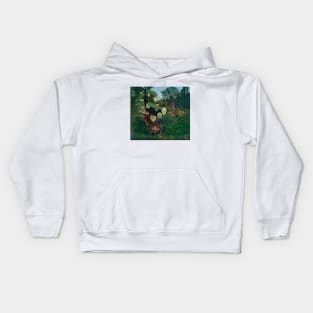 Henri Rousseau Fight between a Tiger and a Buffalo Kids Hoodie